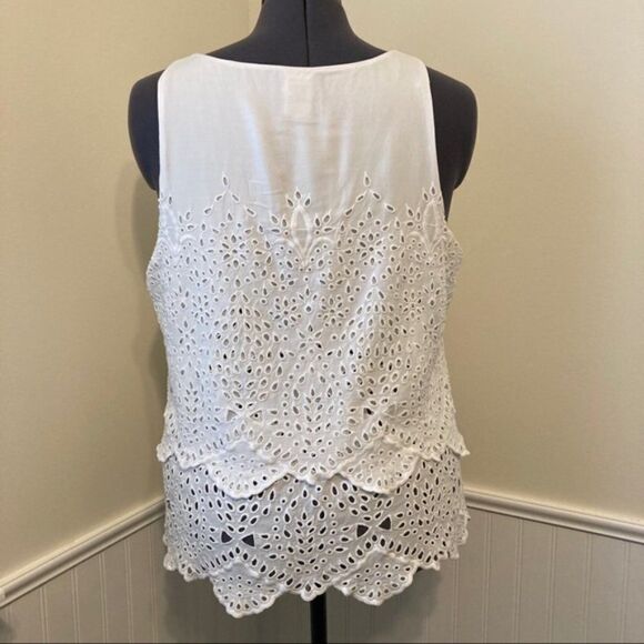 CABI Frolic Blouse, White, Small #5723 EUC - Picture 5 of 6